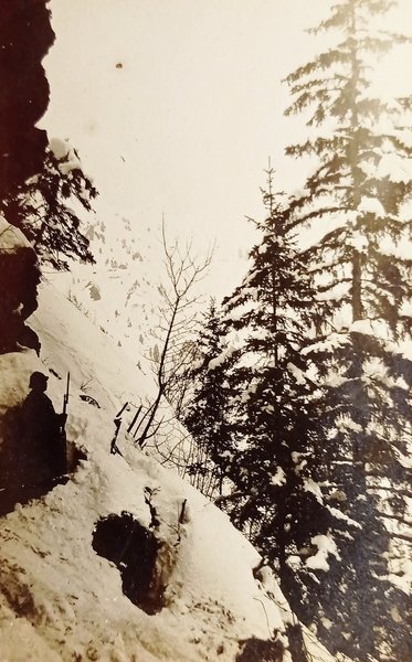 Cartolina WWI - Nostra sentinella avanzata sul costone di M. …