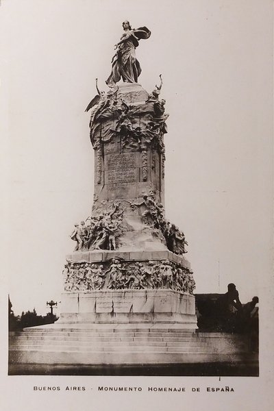 Cartolina - Argentina - Buenos Aires - Monumento Homenaje de …