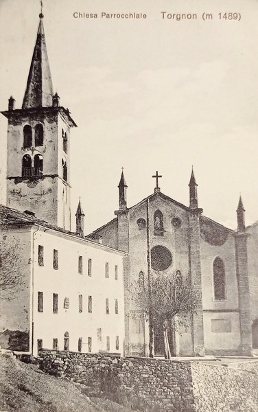 Cartolina - Torgnon ( Valtournenche ) - Chiesa Parrocchiale - …