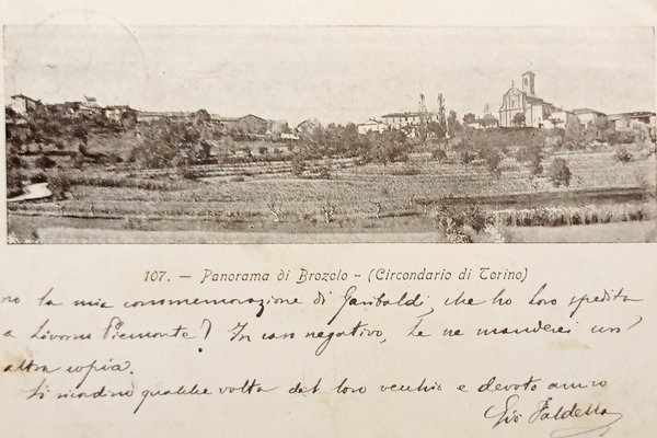 Cartolina - Panorama di Brozolo - Circondario di Torino - …