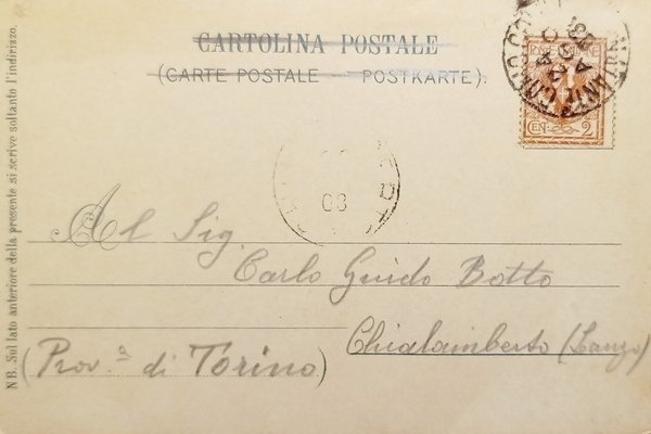 Cartolina - Menaggio - Grand Hotel - 1903