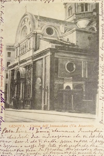 Cartolina - Genova - Chiesa dell'Immacolata ( Via Assarotti ) …