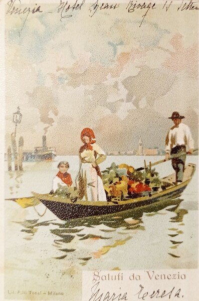 Cartolina - Saluti da Venezia - 1901