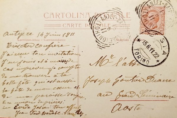 Cartolina - Antey Saint Andrè - Chapelle de N. D. … | Immagine Gallery 2