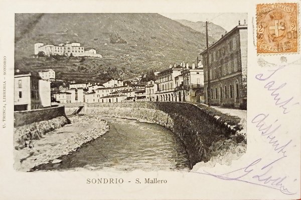 Cartolina - Sondrio - S. Mallero - 1900