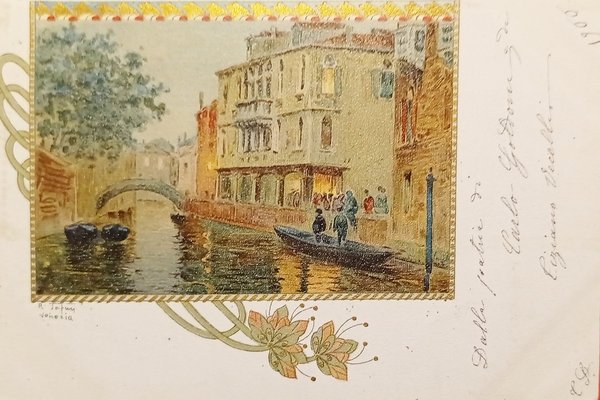 Cartolina - Venezia - Panorama Illlustrata - 1900 | Immagine principale