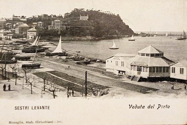 Cartolina - Sestri Levante - Veduta del Porto - 1910 … | Immagine principale