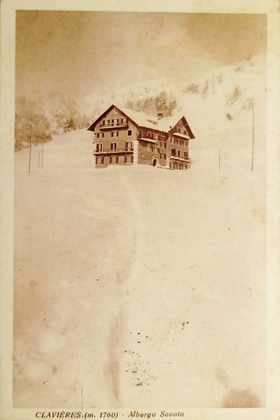 Cartolina - Claviere - Albergo Savoia - 1920