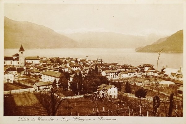 Cartolina - Saluti da Cannobio - Lago Maggiore - Panorama … | Immagine principale