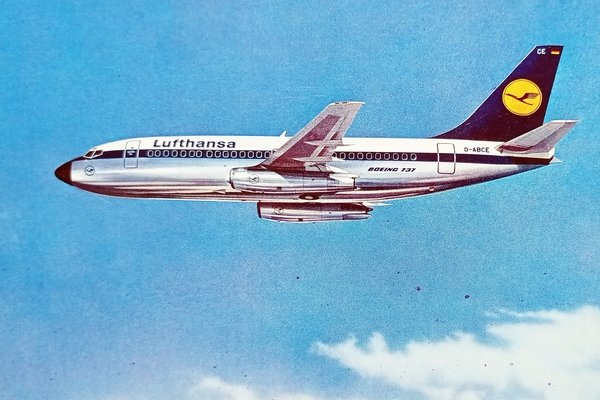 Cartolina Aeronautica - Lufthansa B737 - City Jet - 1973 …