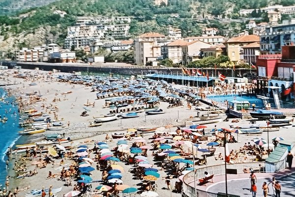 Cartolina - Levanto ( La Spezia ) - Spiaggia - …
