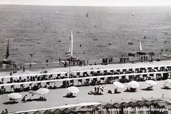 Cartolina - Riccione - Uno Scorcio della Ridente Spiaggia - … | Immagine principale