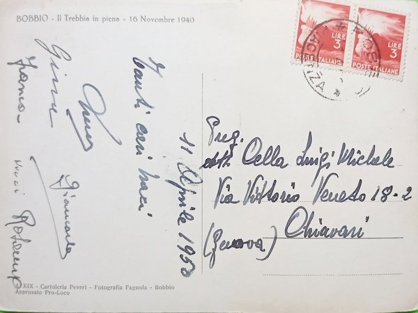 Cartolina - Bobbio - Il Trebbia in piena - 16 … | Immagine Gallery 2