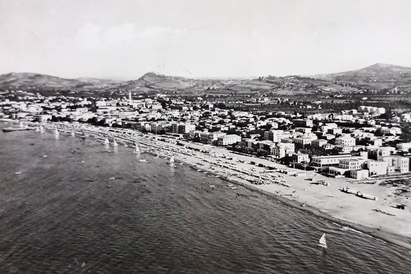 Cartolina - Cattolica - Panorama dall'Aereo - 1956