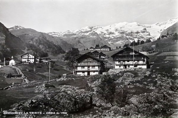 Cartolina - Gressoney La Trinitè - Orsia - 1951