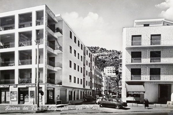 Cartolina - Riviera dei Fiori - Laigueglia - Via Milano …