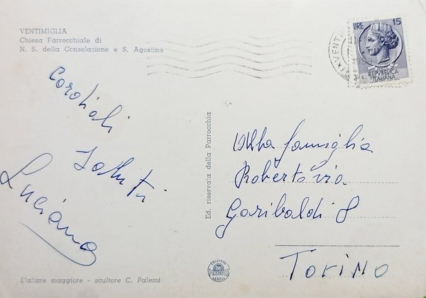 Cartolina - Ventimiglia - Chiesa Parrocchiale di N. S. della … | Immagine Gallery 2