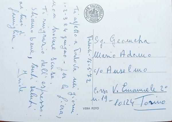 Cartolina - Colli Euganei ( Padova ) - 1972