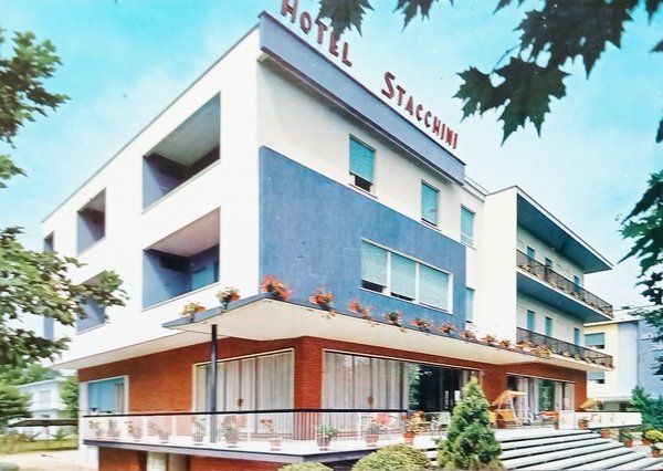 Cartolina - Hotel Stacchini - Villamarina - Cesenatico - 1967