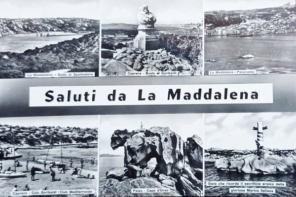 Cartolina - Saluti da La Maddalena - Vedute diverse - …
