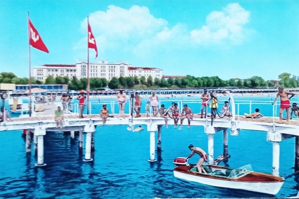 Cartolina - Venezia Lido - Spiaggia Hotel des Bains - …
