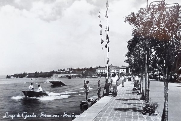 Cartolina - Lago di Garda - Sirmione - Sci nautico …