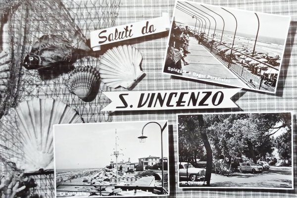 Cartolina - Saluti da San Vincenzo - Vedute diverse - …