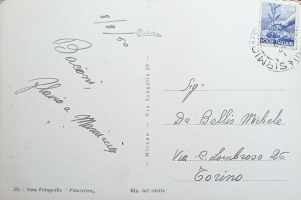 Cartolina - Lago di Garda - Sirmione - 1950