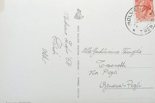 Cartolina - Trentino - Molveno - 1954