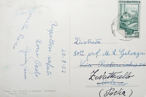 Cartolina - Lignano Sabbiadoro ( Udine ) - 1952