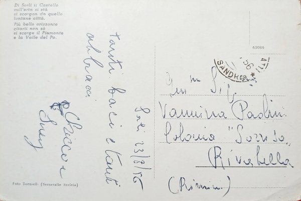 Cartolina - Sorli - Castello Medievale con Albergo Cacciatori - …