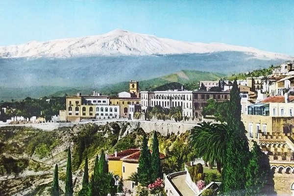 Cartolina - Taormina - Hotel S. Domenico - Monte Etna …