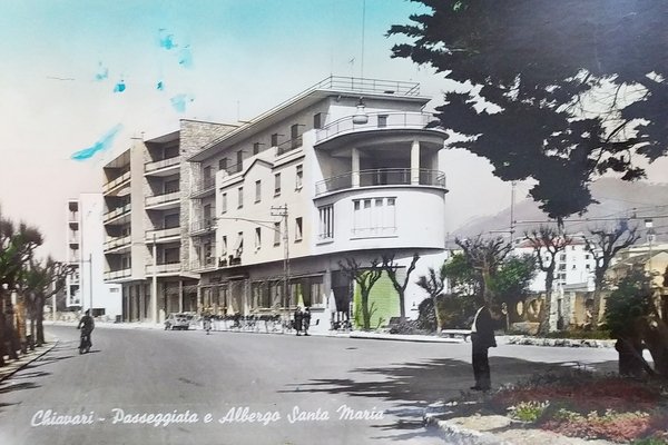 Cartolina - Chiavari - Passeggiata e Albergo Santa Maria - …