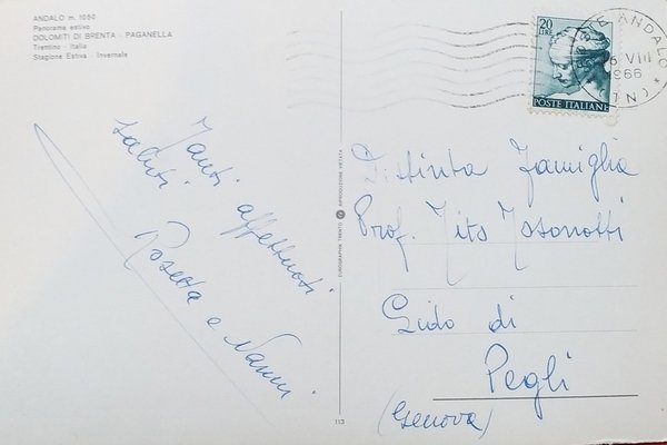 Cartolina - Andalo - Panorama - Dolomiti di Brenta - …