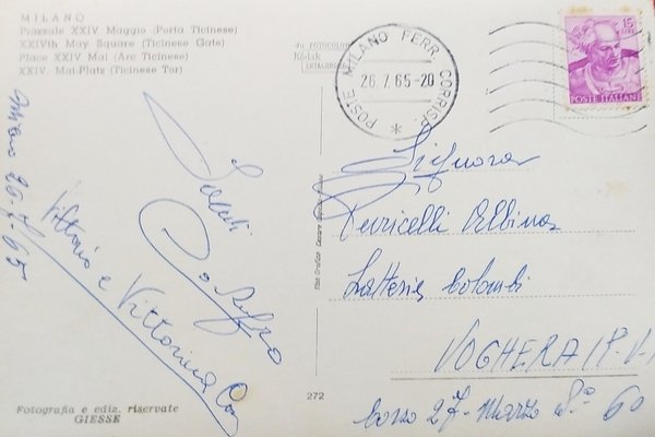 Cartolina - Milano - Piazzale XXIV Maggio ( Porta Ticinese …