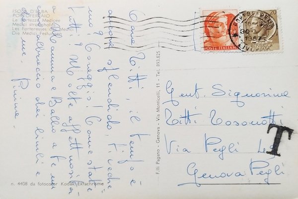 Cartolina - Isola d'Elba - Portoferraio - Le Forte Medicee …