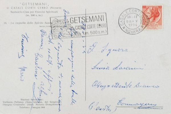 Cartolina - Getsemani di Casale Corte Cerro ( Novara ) … | Immagine Gallery 2