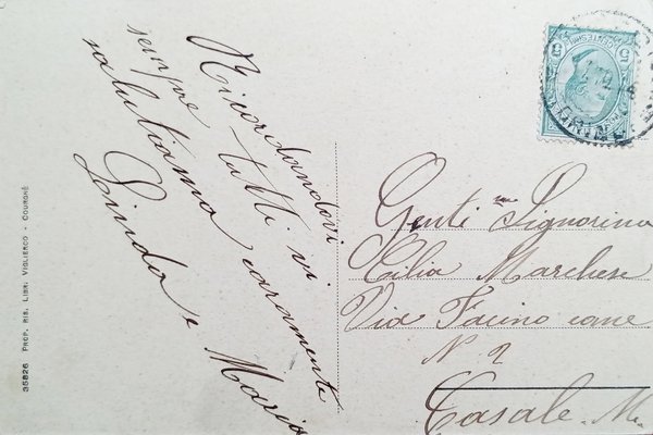 Cartolina - Courgnè ( Torino ) - Panorama - 1914 | Immagine Gallery 2