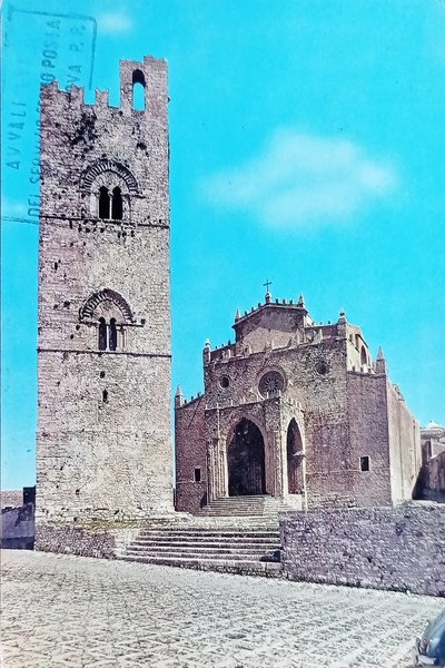 Cartolina - Monumenti di Sicilia - Erice - La Cattedrale …