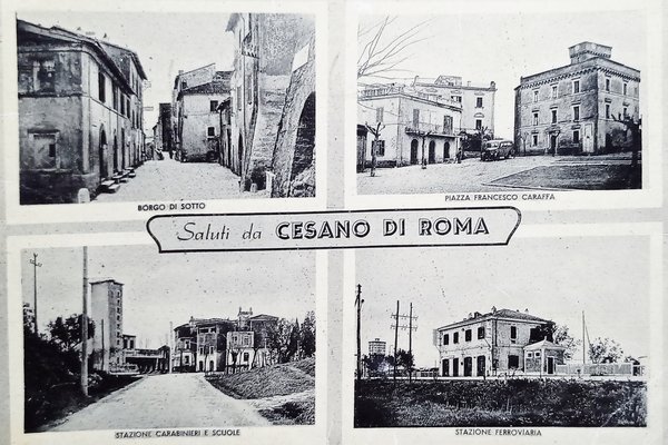 Cartolina - Saluti da Cesano di Roma - Vedute diverse …