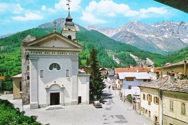 Cartolina - Bardonecchia - Borgo Vecchio e Chiesa Parrocchiale - …
