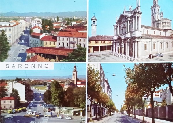 Cartolina - Saronno - Vedute diverse - 1963