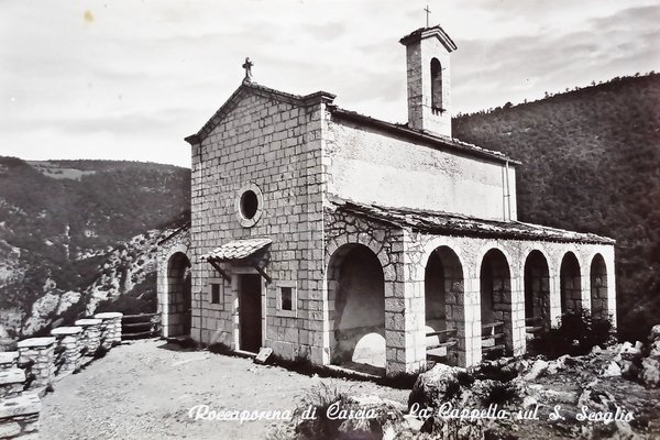 Cartolina - Roccaporena di Cascia - La Cappella sul Scoglio …