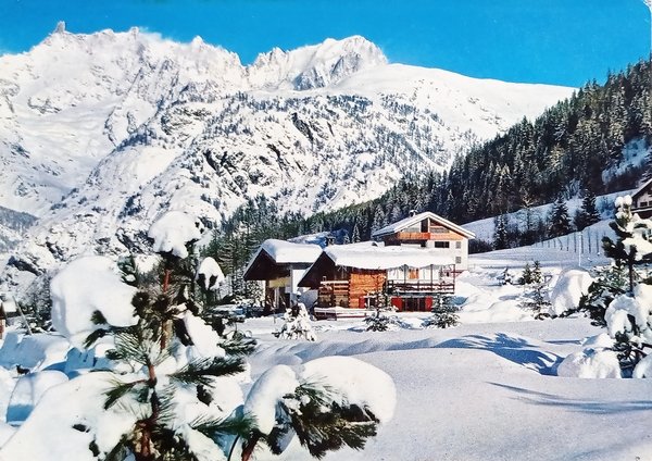 Cartolina - Courmayeur e Monte Bianco da Verrand ( Valle …