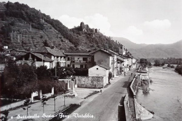 Cartolina - Serravalle Sesia - Frazione Vintebbio - 1958