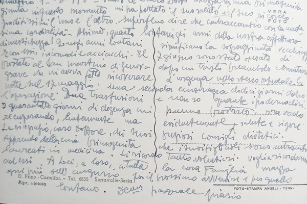 Cartolina - Serravalle Sesia - Frazione Vintebbio - 1958