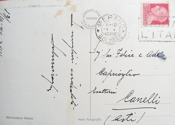 Cartolina - Merano - Corso Druso - 1940