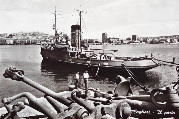 Cartolina - Cagliari - Il Porto - 1962