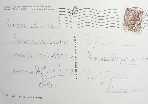 Cartolina - Parma - Ponte di Mezzo Viale Toscanini - …