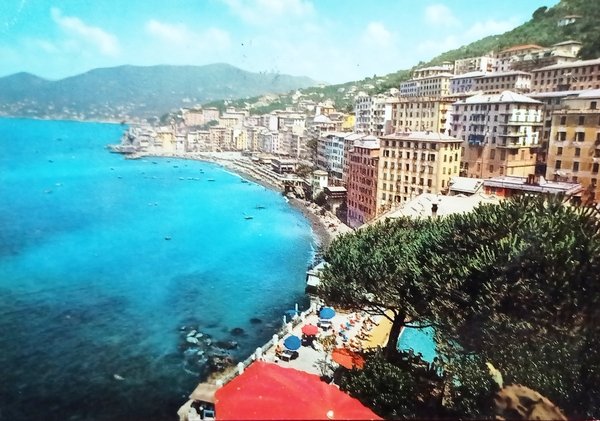 Cartolina - Golfo Paradiso - Camogli - Panorama - 1957